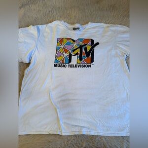 MTV Logo White Tee